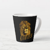 Tasse Latte Logo Lion Avec Lions, (Angle droit)