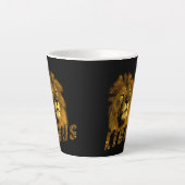 Tasse Latte Logo Lion Avec Lions, (Devant)