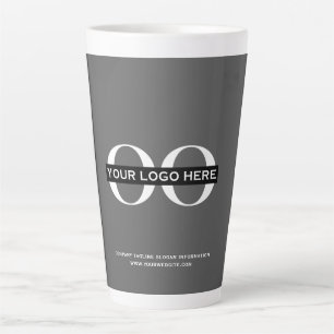 Tasse Latte Logo minimaliste de l'entreprise