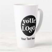 Tasse Latte Logo minimaliste et commerce de texte (Angle droit)