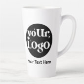 Tasse Latte Logo minimaliste et commerce de texte (Droite)