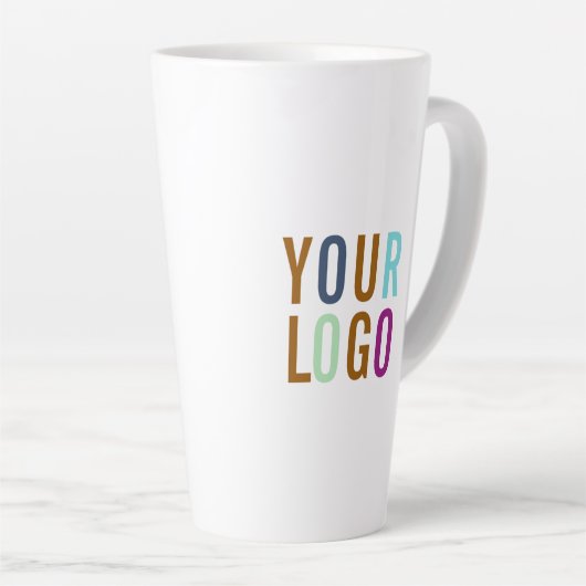 Tasse Latte Logo personnalisé de la grande boîte en latte (Angle droit)