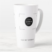 Tasse Latte Logo personnalisé marque d'entreprise simple (Angle droit)