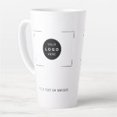 Tasse Latte Logo personnalisé marque d'entreprise simple (Angle gauche)