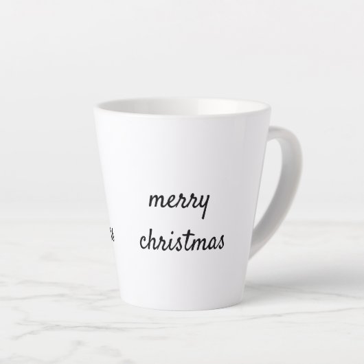 Tasse Latte Logo personnalisé simple et élégant ici société c (Angle droit)