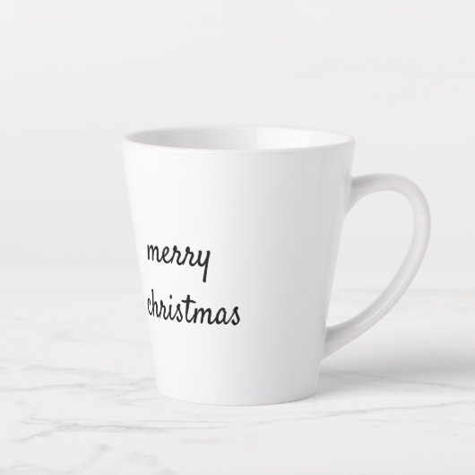 Tasse Latte Logo personnalisé simple et élégant ici société c (Droite)