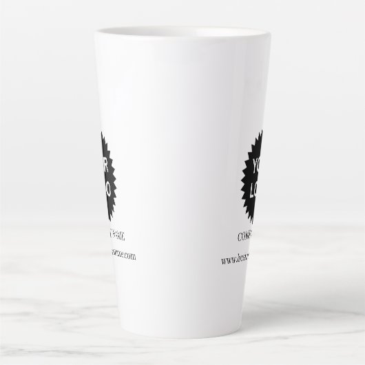 Tasse Latte Logo promotionnel personnalisé (Devant)