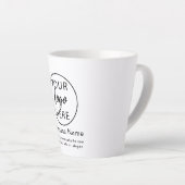 Tasse Latte logo Simple Business (Angle droit)