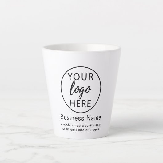 Tasse Latte logo Simple Business (Devant)