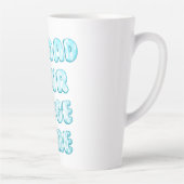 Tasse Latte Logo simple, texte et image pleine taille (Droite)