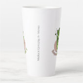Tasse Latte Logo SuspectCelery™ Circle Celery avec trait (Devant)