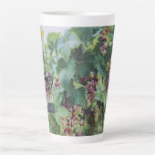 Tasse Latte Loire Valley Vineyard – French Grape Painting (Devant)