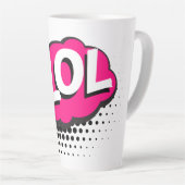 Tasse Latte lol-acronyme-laugh-out-loud-riant (Angle droit)