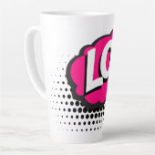 Tasse Latte lol-acronyme-laugh-out-loud-riant (Angle gauche)