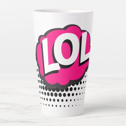 Tasse Latte lol-acronyme-laugh-out-loud-riant (Devant)