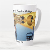 Tasse Latte London Bridge Lake Havasu (Angle droit)