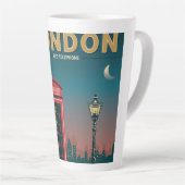 Tasse Latte London Red Téléphone (Angle droit)