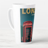 Tasse Latte London Red Téléphone (Angle gauche)