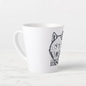 Tasse Latte Lone Wolf Strength and Resilience (Angle gauche)