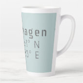 Tasse Latte Longitude de la Latitude de Copenhague (Droite)