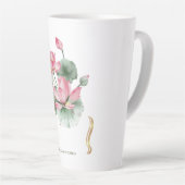 Tasse Latte Lotus Flower Design  (Angle droit)
