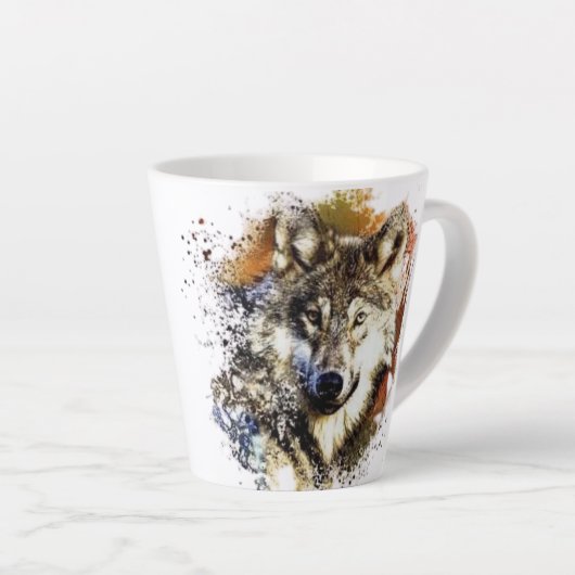 Tasse Latte Loup (Angle droit)