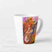 Tasse Latte Loup la nuit (Angle droit)