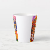 Tasse Latte Loup la nuit (Devant)