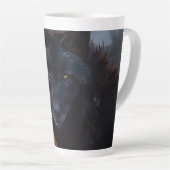 Tasse Latte Loup noir (Angle droit)