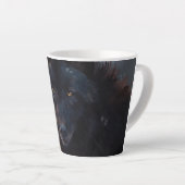 Tasse Latte Loup noir (Angle droit)