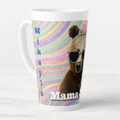Tasse Latte L'ours de la reine Mama (Angle gauche)