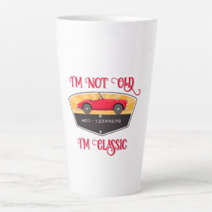 Tasse Latte Louveur de voiture Retro vintage