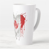 Tasse Latte Love Canada Flag (Angle droit)