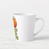 Tasse Latte LOVE - Citrouille mignon et lettres de points Polk (Droite)