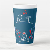 Tasse Latte LOVE ECHO - Comic Birds Tweetlercools 2 (Devant)