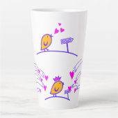 Tasse Latte LOVE ECHO - Comic Birds Tweetlercools 3 (Devant)