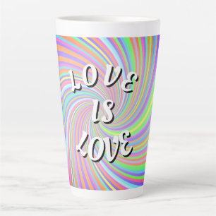 Tasse Latte Love Is Love Fierté 