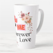 Tasse Latte Love & Romance - Saint Valentin (Angle droit)