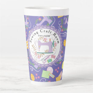 Tasse Latte Love Sewing Lavender