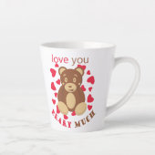 Tasse Latte Love you beary much for Valentine's Day (Droite)