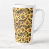Tasse Latte Lovely 3D Sunflowers (Droite)