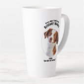Tasse Latte Lucky Brittany Spaniel (Angle droit)