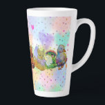 Tasse Latte Lucky Charms<br><div class="desc">The Lucky Charms they are a group of very lucky and cute Friends of Animals a rabbit,  penguin,  capybara,  duck,  fox,  koala and elephant with beautiful and colorful patterns spreading luck as they go along the road of happy life journey.</div>