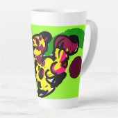 Tasse Latte Lueur de léopard (Angle droit)
