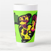 Tasse Latte Lueur de léopard (Devant)