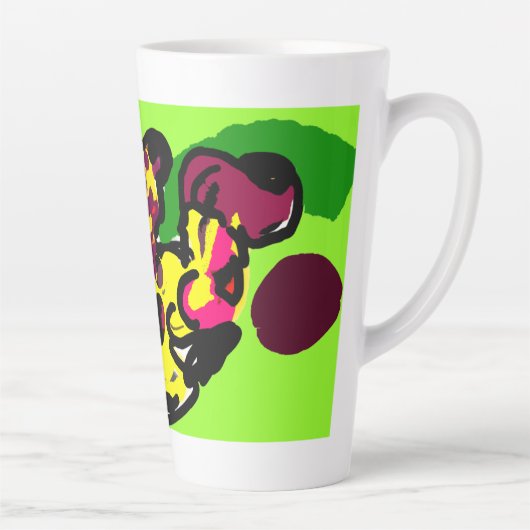 Tasse Latte Lueur de léopard (Droite)