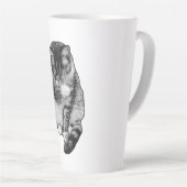 Tasse Latte Lueur de pointillés Hush (Angle droit)