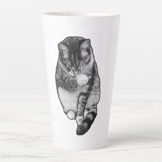 Tasse Latte Lueur de pointillés Hush (Devant)