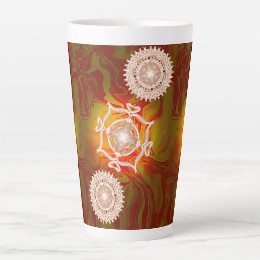 Tasse Latte Lumière dans mon coeur (Devant)