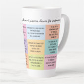 Tasse Latte Lumière de Musique de Sagesse (Angle droit)